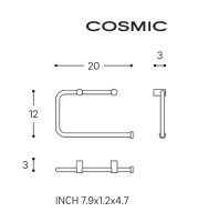 MEDIDAS TOALLERO ARO 20cm LOGIC COSMIC